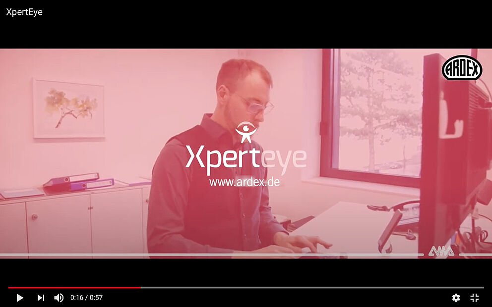 XpertEye -technische Beratung im Einsatz am Bildschirm