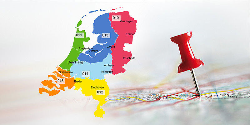 Pin auf Karte der Niederlande